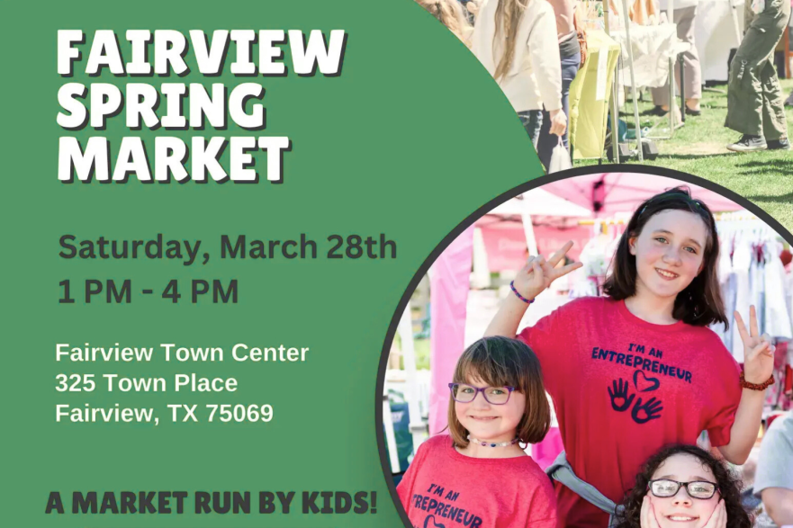 Kids Market in Fairview Texas dates and times for event