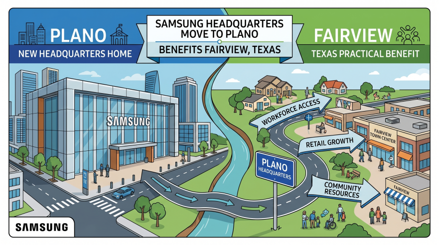Samsung Plano headquarters move creates business opportunities in Fairview Texas